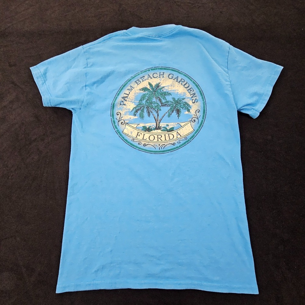 Palm Beach Gardens FL Blue Short Sleeve T-Shirt Adult S